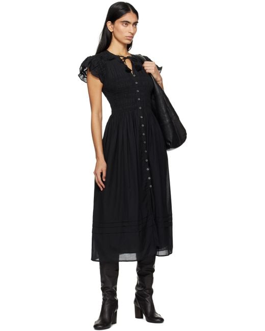 Sea ブラック Nomi S/S ミディアムワンピース Black
