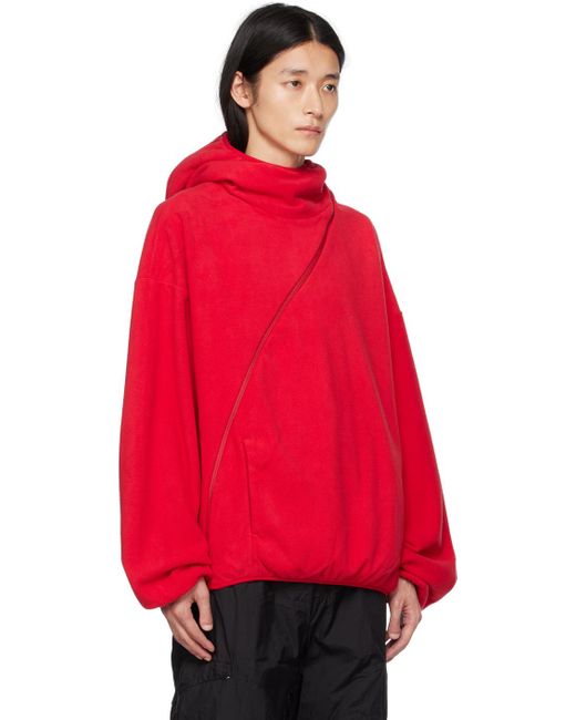 Post Archive Faction PAF Red Post Archive Faction (paf) Ssense Exclusive 4.0+ Center Hoodie for men