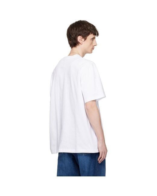 vowels White Kitty T-Shirt for men