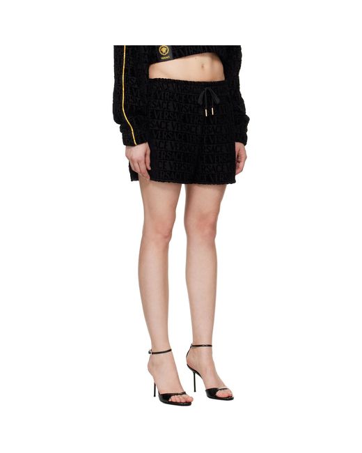 Versace Black 'I Heart Baroque' Shorts