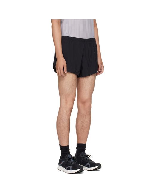 On Shoes Black Race Shorts for men