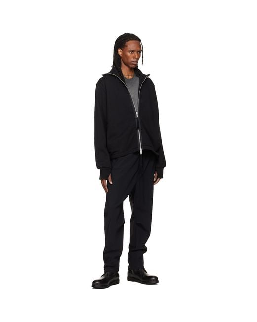 Thom Krom Black Sj 707 Sweatshirt for men