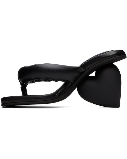 Yume Yume Black Love Mule Heeled Sandals