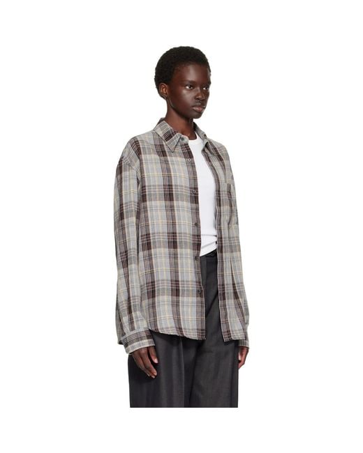 TONYWACK Gray Flannel Shirt