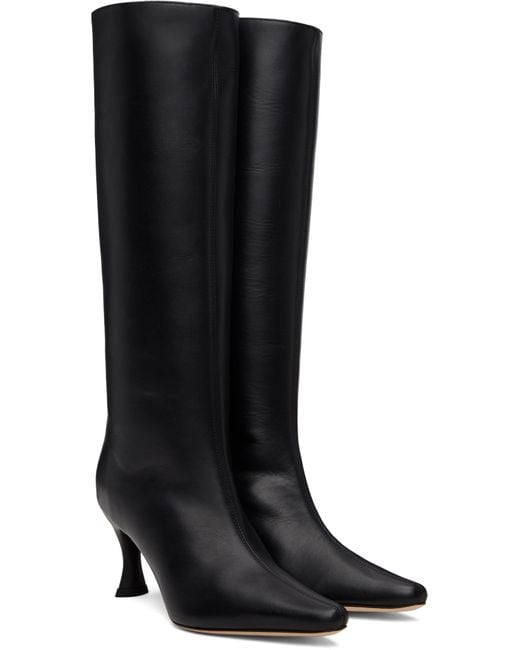 By Far Black Stevie 42 Knee-High Tall Boots