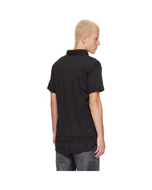 DIESEL Black T-Ansel Polo for men