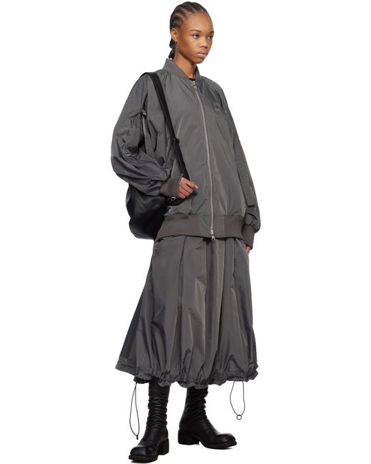 Yohji Yamamoto グレー R-Belted ボンバージャケット Gray