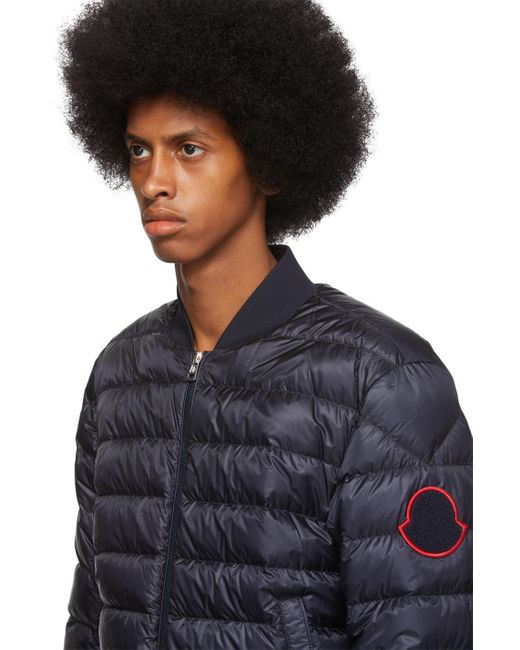 dark blue padded jacket