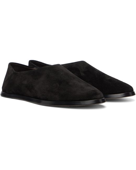 Fear Of God Black Slip On Loafers