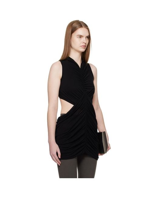 Rick Owens Black Temple Sunpeel Top