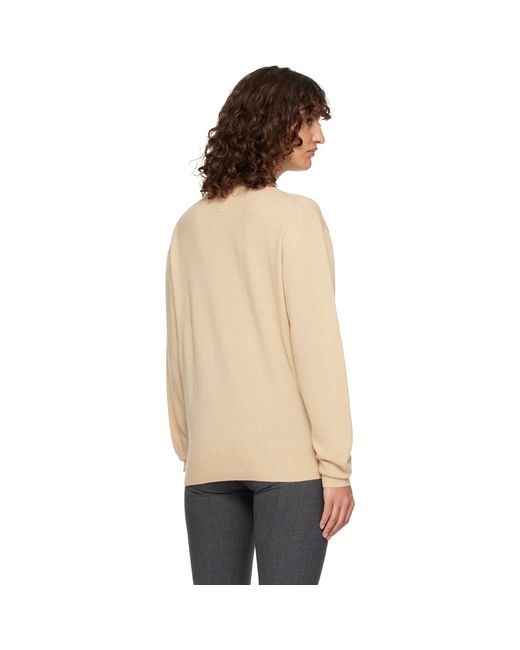 Totême  Natural Classic Cashmere Crew Knit Sweater