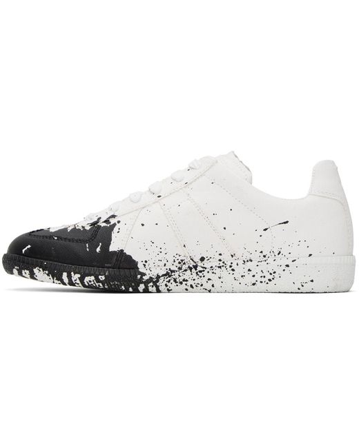 Maison Margiela Paint Splatter Sneakers - White