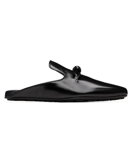 Bottega Veneta Black Roma Slip-On Loafers for men