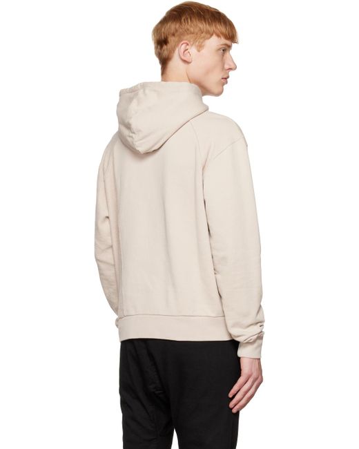 HELIOT EMIL Black Taupe Phylum Hoodie for men