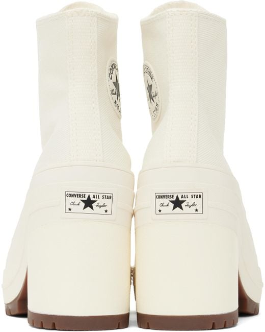 Converse White Chuck 70 De Luxe Heel High Top Sneakers