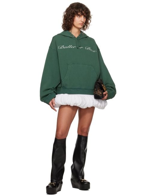 LAURA ANDRASCHKO Green 'buller Or Box' Hoodie