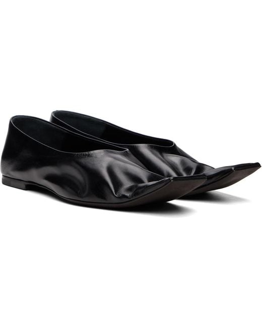 Khaite Black Marlene Ballerina Flats
