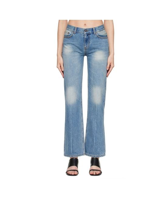 TONYWACK Blue Low-Rised Straight Classic Jeans