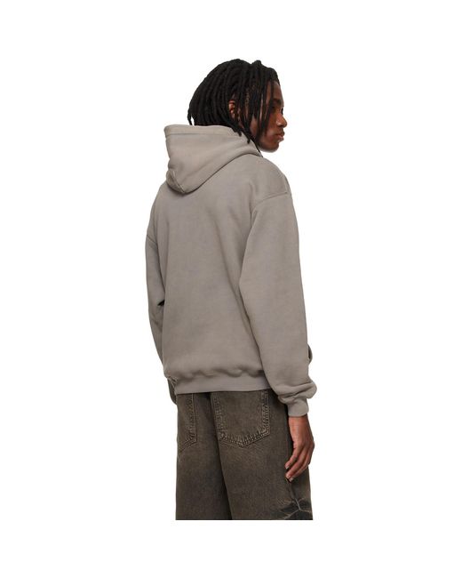 Represent Gray Western Initial Hoodie for men