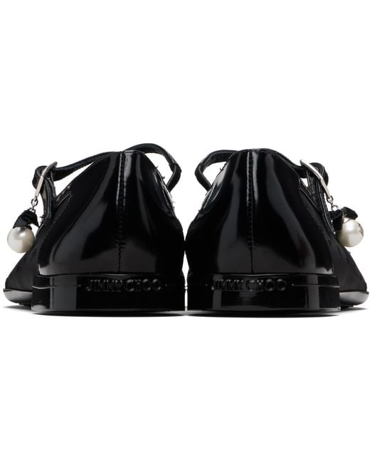 Jimmy Choo Black Eleri Ballerina Flats