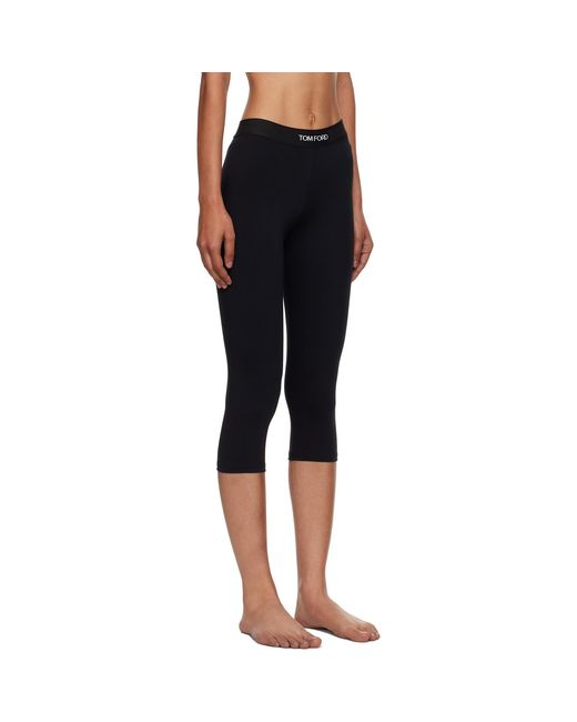 Tom Ford Black Modal Yoga Leggings
