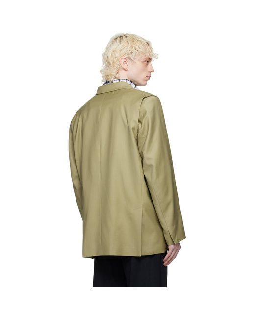 Bianca Saunders Natural Taupe Pull Over Blazer for men