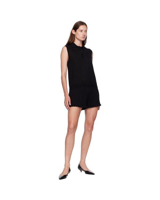 Lisa Yang Black Lise Polo