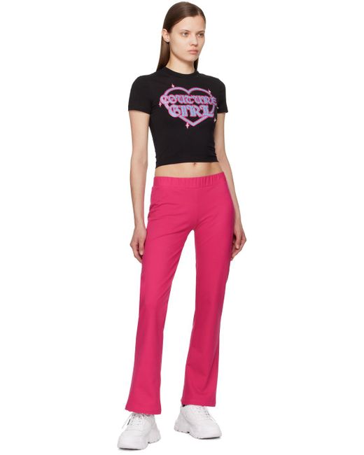 Versace Pink Crystal-Cut T-Shirt