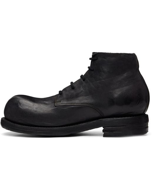 A Diciannoveventitre Black Horse T06 Round Toe Ankle Boots for men
