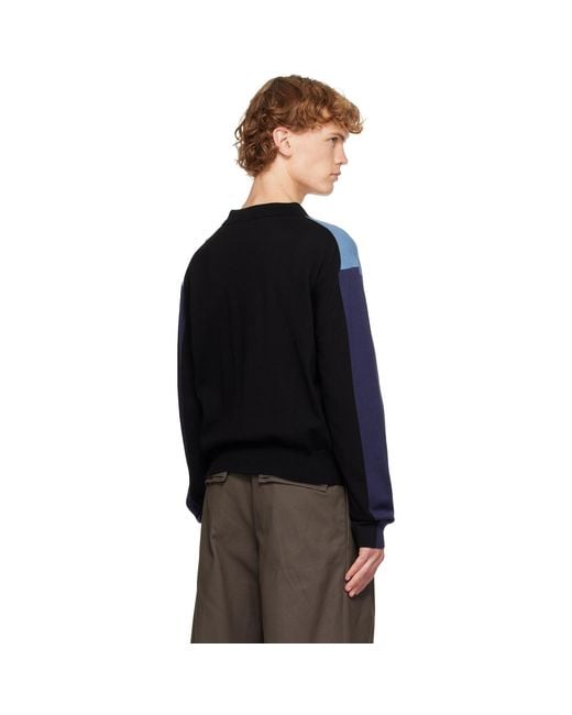Kiko Kostadinov Blue Munno Knit Cardigan for men