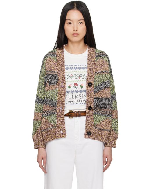 Cardigan Bric Multicolore Weekend by Maxmara en coloris Black