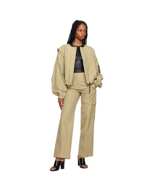 Helmut Lang Natural Beige Utility Trousers