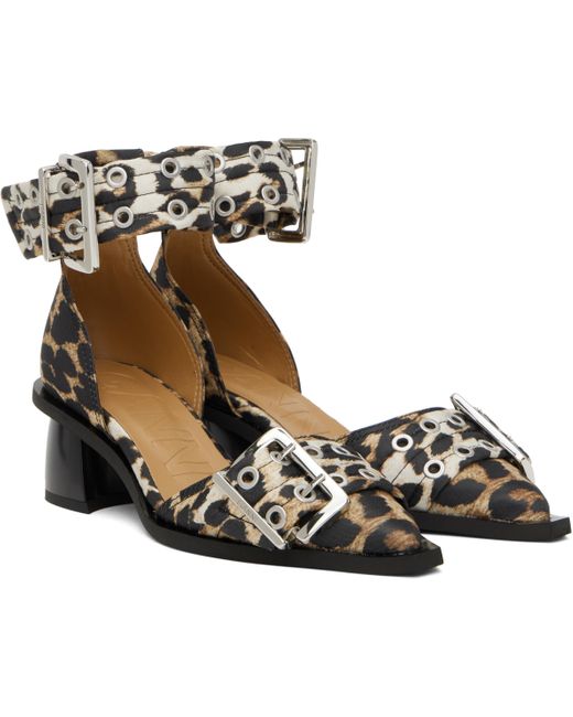 Ganni Brown High Heel Shoes