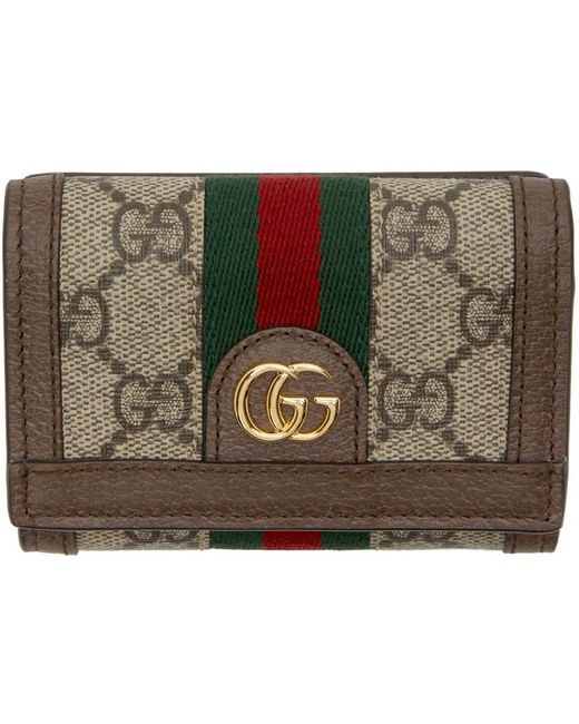 Gucci Multicolor gg Ophidia Flap Wallet