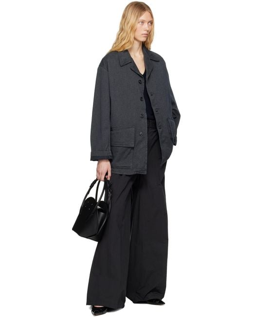 Maison Margiela Black Pleat Trousers