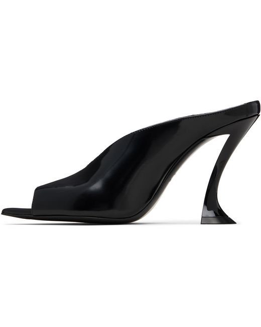 Lanvin Black Mule Heeled Sandals