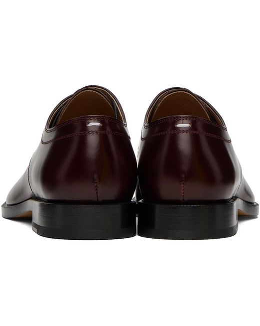 Chaussures oxford bourgogne à bout tabi Maison Margiela pour homme en coloris Black