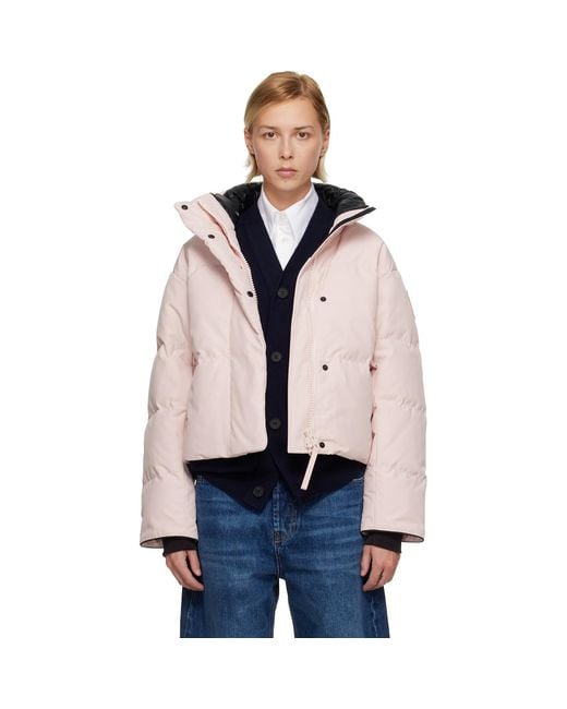 Canada Goose Blue Grandview Cropped Down Jacket