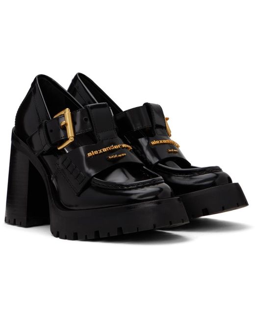 Chaussures à talon bottier de style flâneur carter noires Alexander Wang en coloris Black