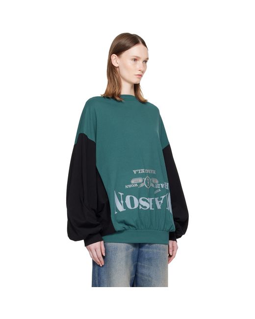 MM6 by Maison Margiela Green Upside Down Top