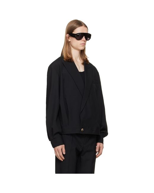 Balmain Black Wool 2-Button Jacket for men