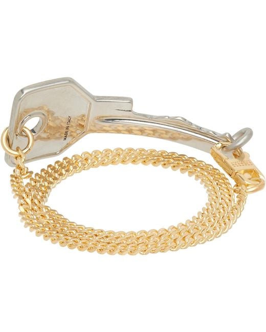 MM6 by Maison Margiela Metallic Key Bracelet for men