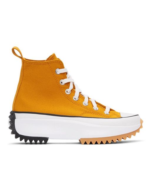 Converse Canvas Orange Run Star Hike High-top Sneakers - Lyst