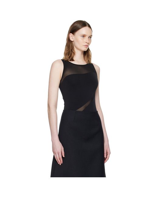 Wolford Black Shade Sleeveless String Bodysuit