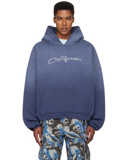 ERL 'California' Hoodie in Blue for Men | Lyst