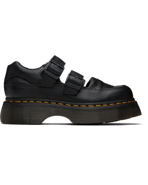 Dr. Martens Black Buzz Mary Jane Loafers