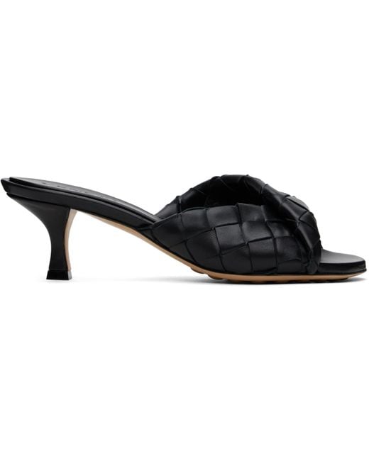 Bottega Veneta Black Blink Mules