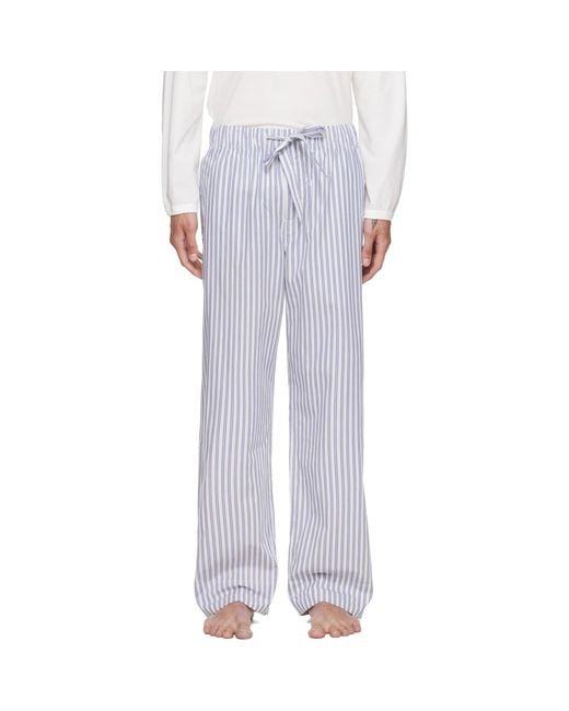 Tekla Purple Poplin Pyjama Pants for men