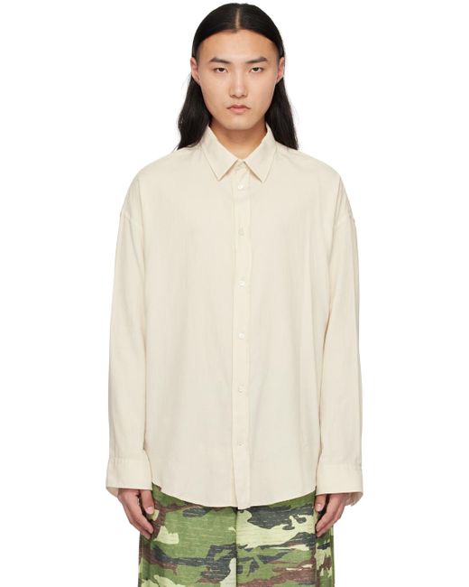 Acne Multicolor Off-white Button-up Shirt for men