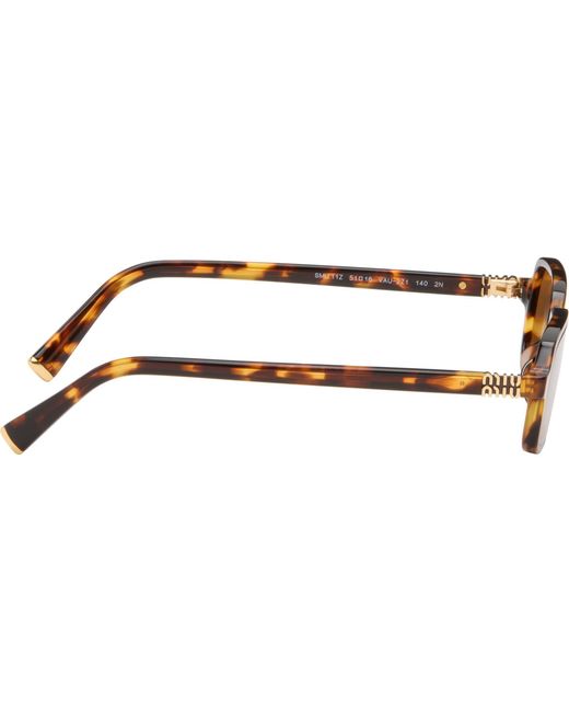 Miu Miu Brown 'Miu Regard' Sunglasses
